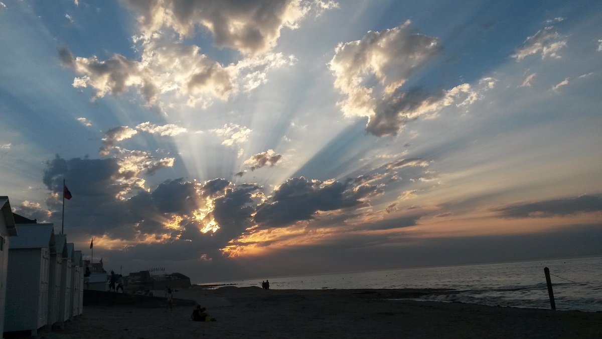 coucher de soleil saint aubin sur mer